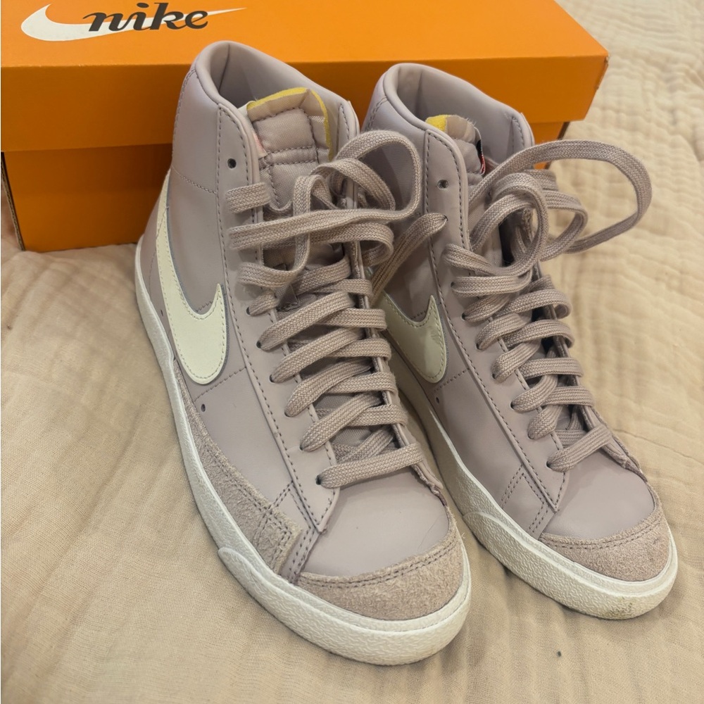 Nike Purple High-Top Sneakers with Padded Ankle